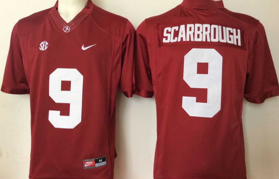 NCAA Men Alabama Crimson Tide #9 Bo Scarbrough->->NCAA Jersey